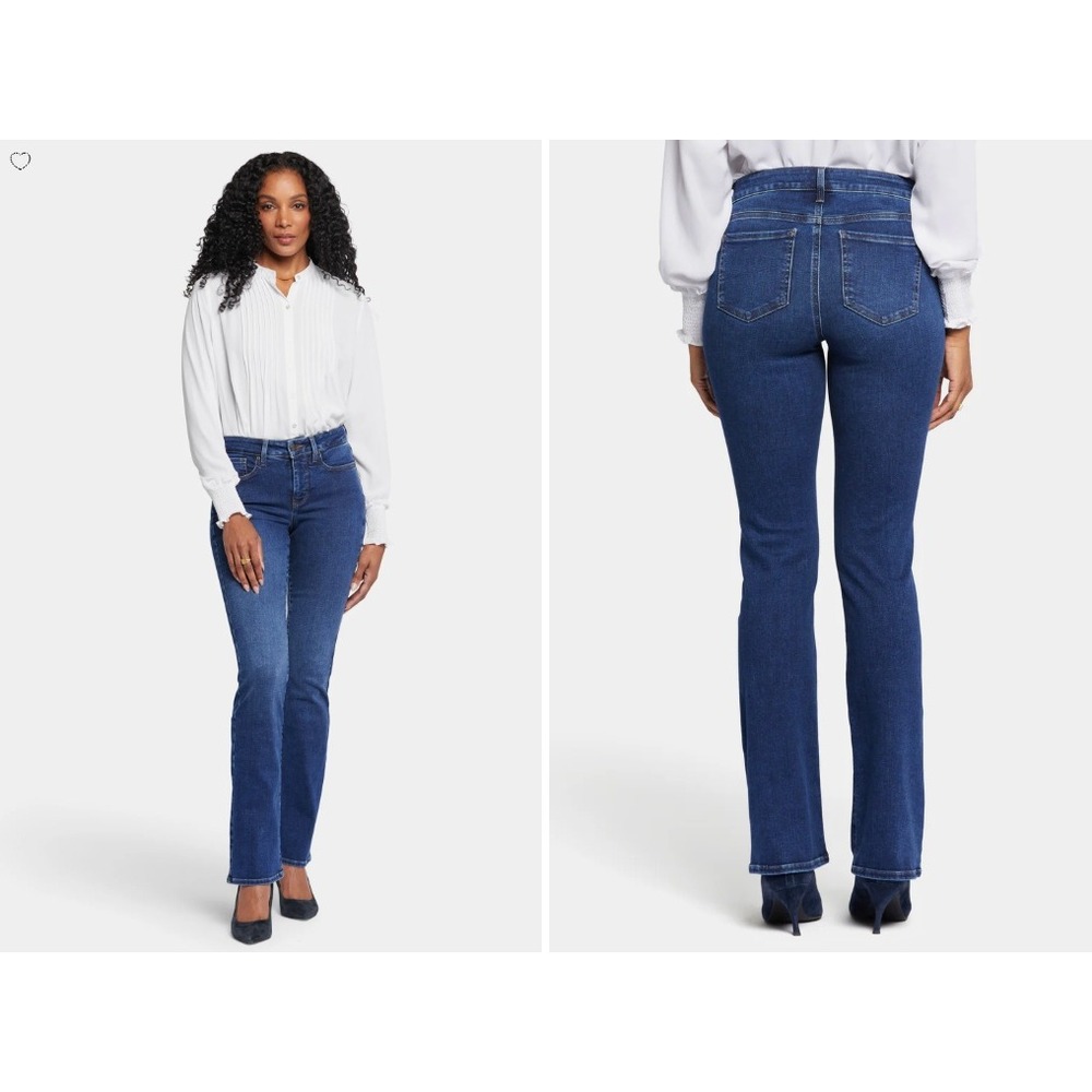 NYDJ Barbara Bootcut Jeans Sinclair Dark Wash High Rise Size 8 M66Z2044